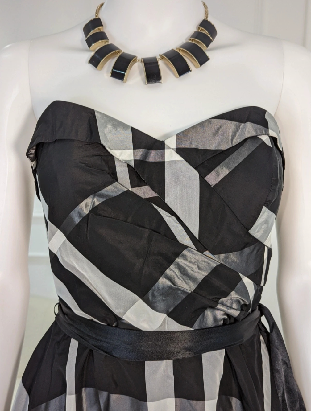 Debut by Debenhams retro style bandeau dress size UK 10