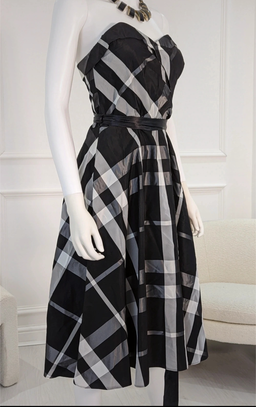 Debut by Debenhams retro style bandeau dress size UK 10
