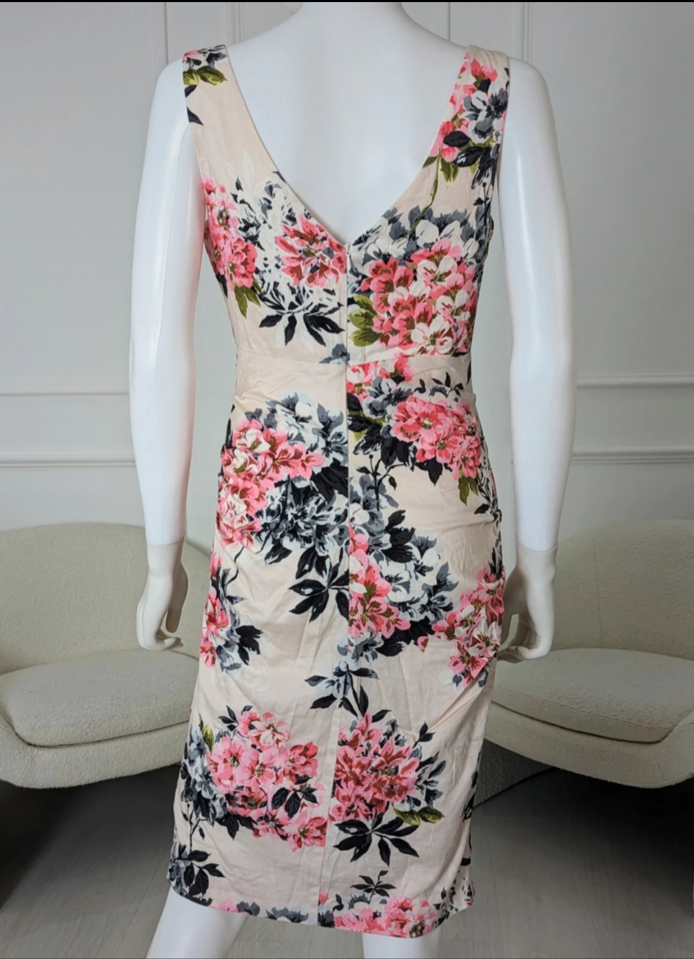 Phase Eight pink floral dress Size UK 10