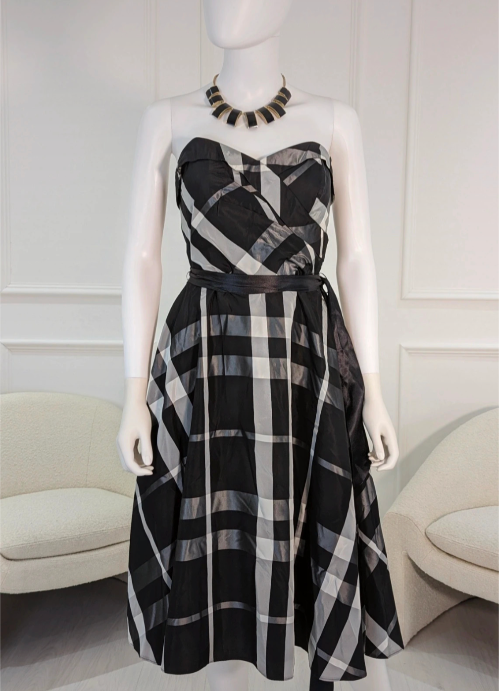 Debut by Debenhams retro style bandeau dress size UK 10