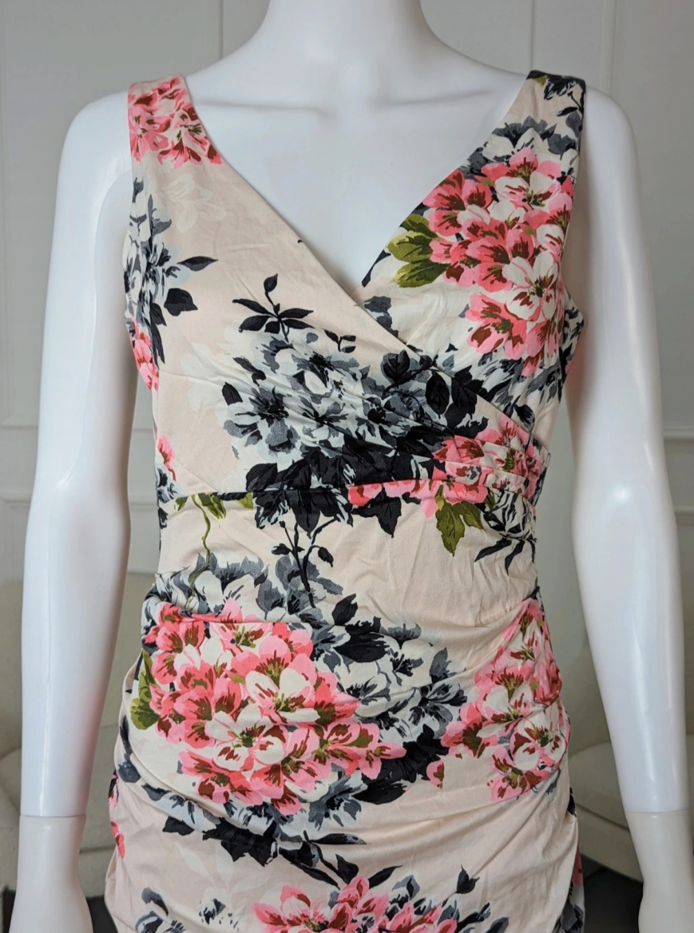 Phase Eight pink floral dress Size UK 10