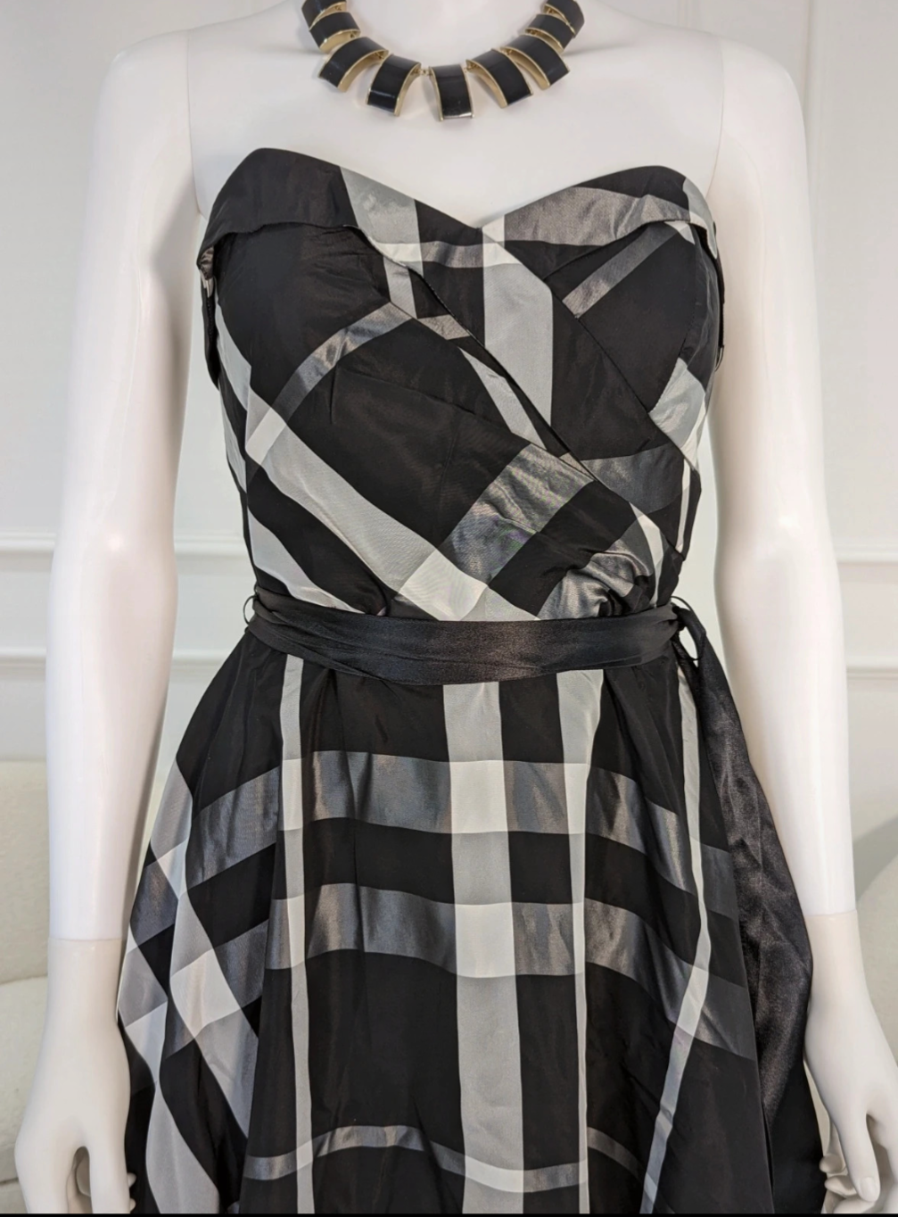 Debut by Debenhams retro style bandeau dress size UK 10