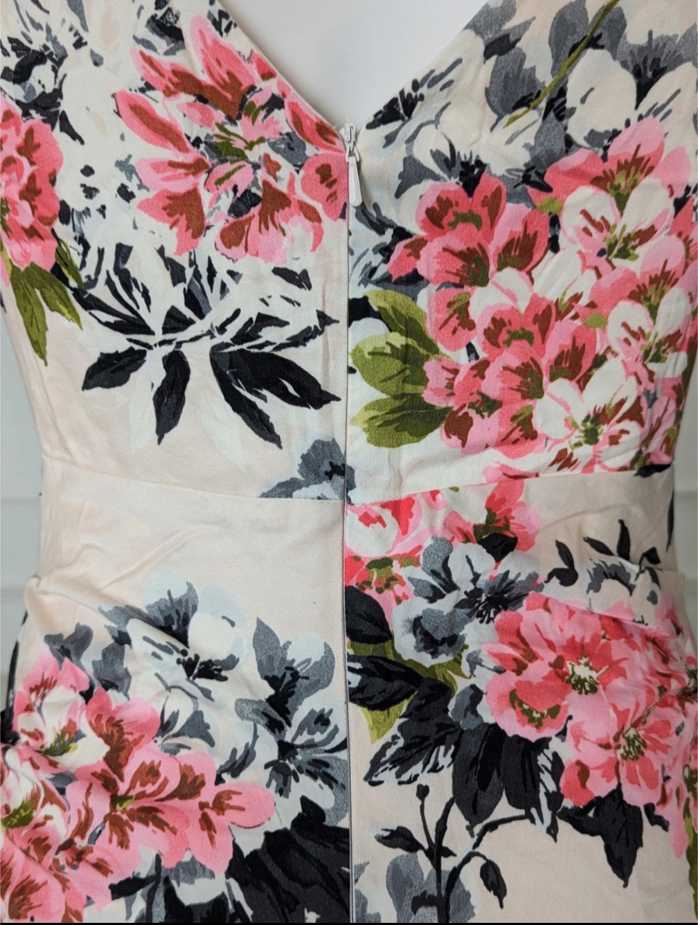 Phase Eight pink floral dress Size UK 10