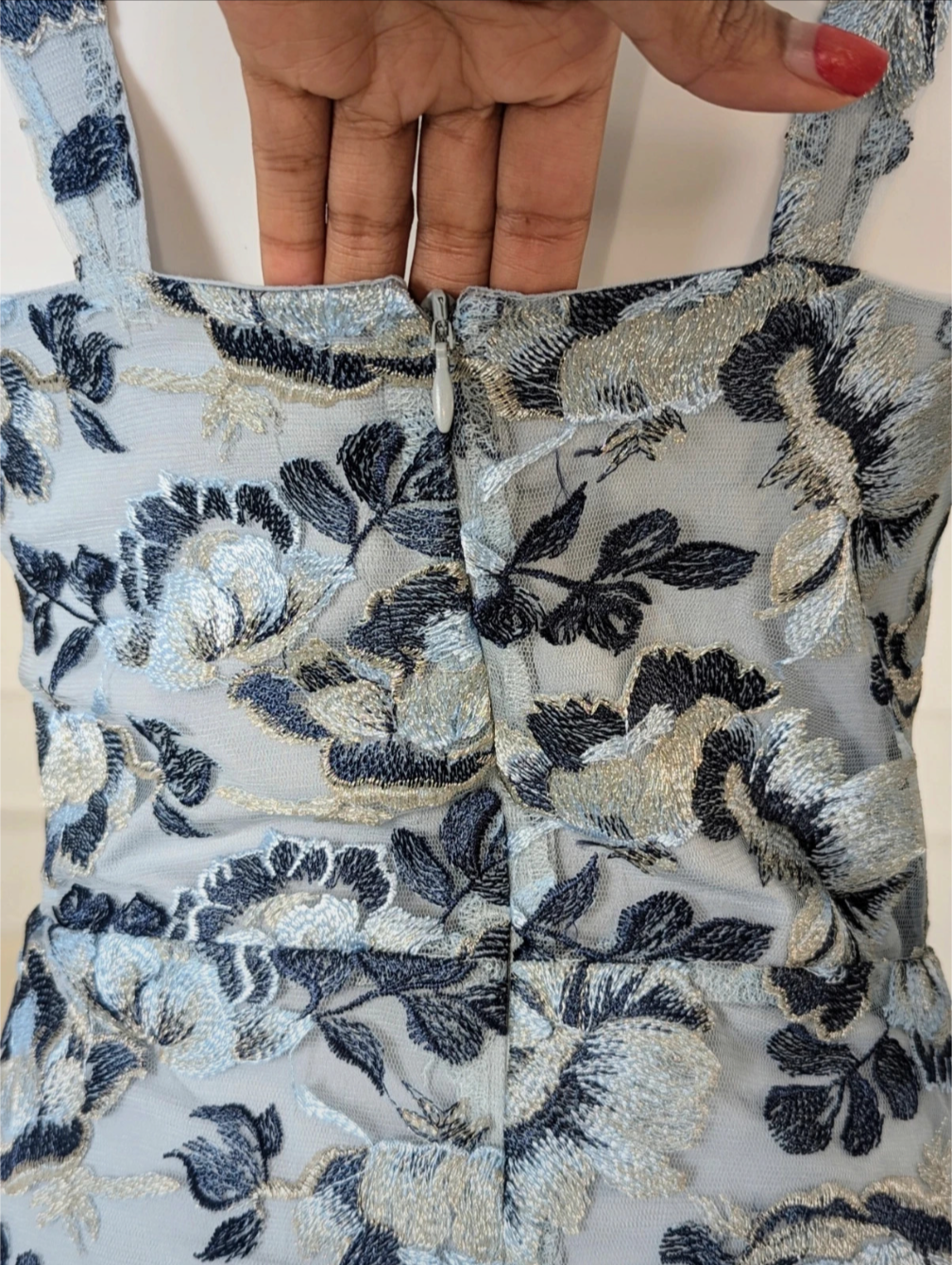 Dolly & Delicious All Over Embroidered Floral Lace Pencil Dress size UK 8