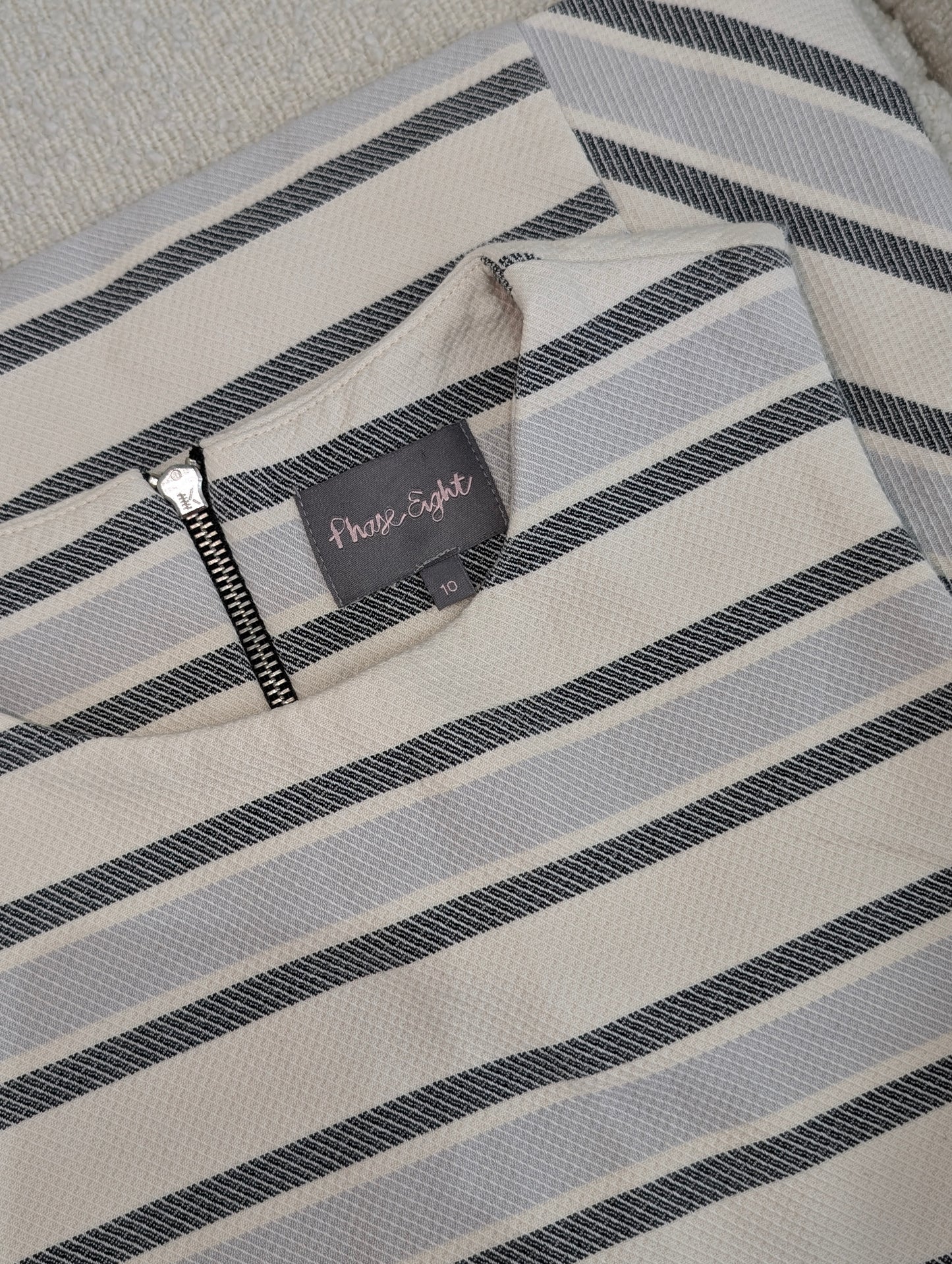 Phase Eight stripe formal dress size 10