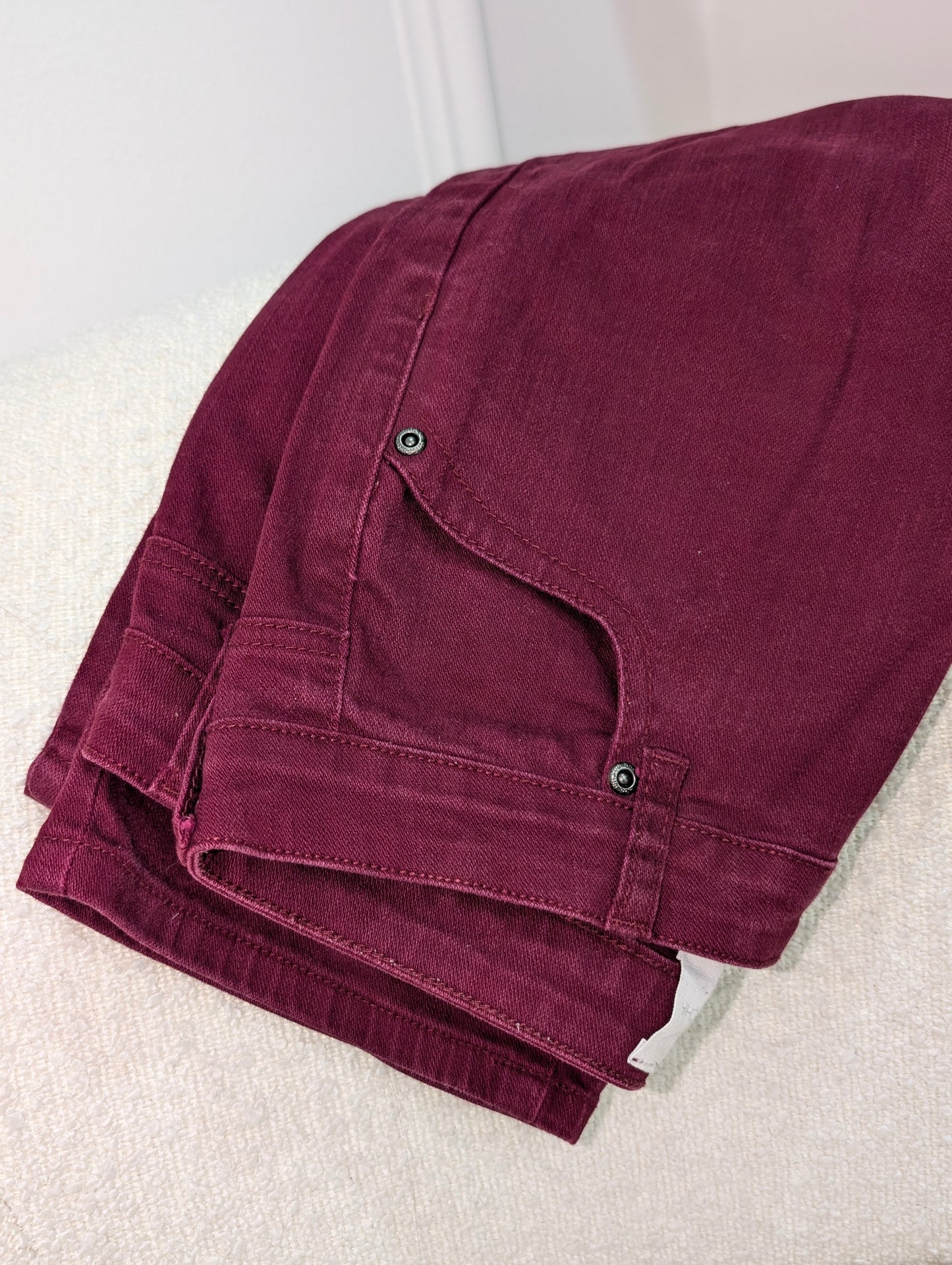 Rocha John Rocha Burgundy straight leg jeans size 10