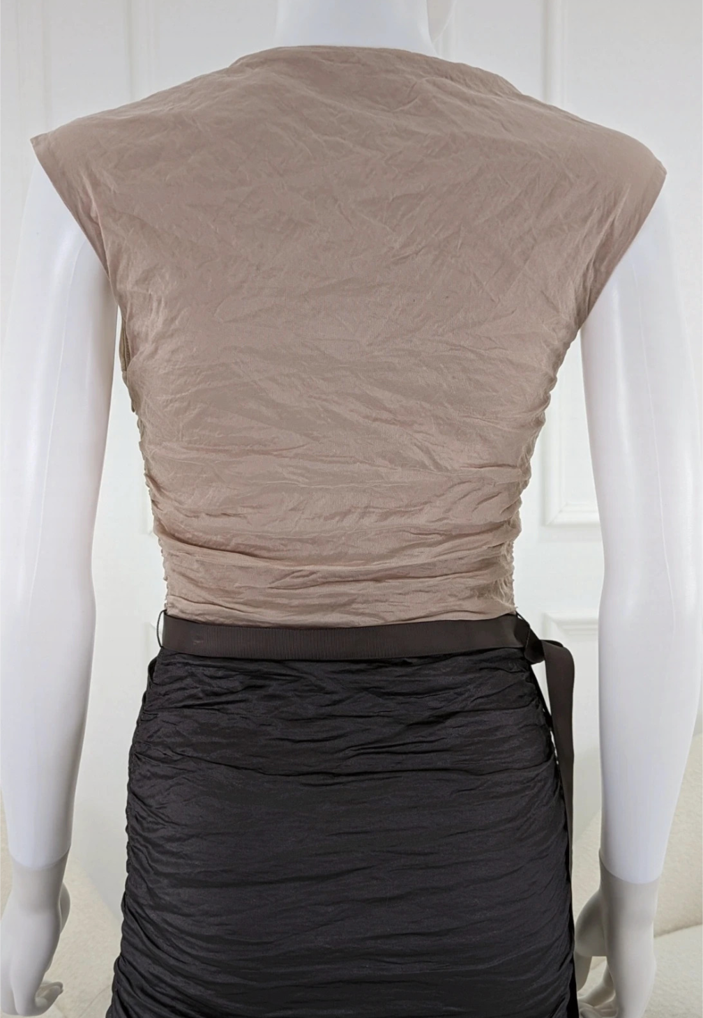 Phase eight two tone stretchy stylish fitted midi dress size UK 10