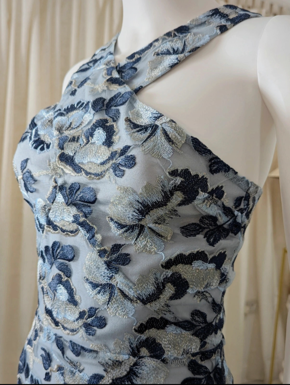 Dolly & Delicious All Over Embroidered Floral Lace Pencil Dress size UK 8