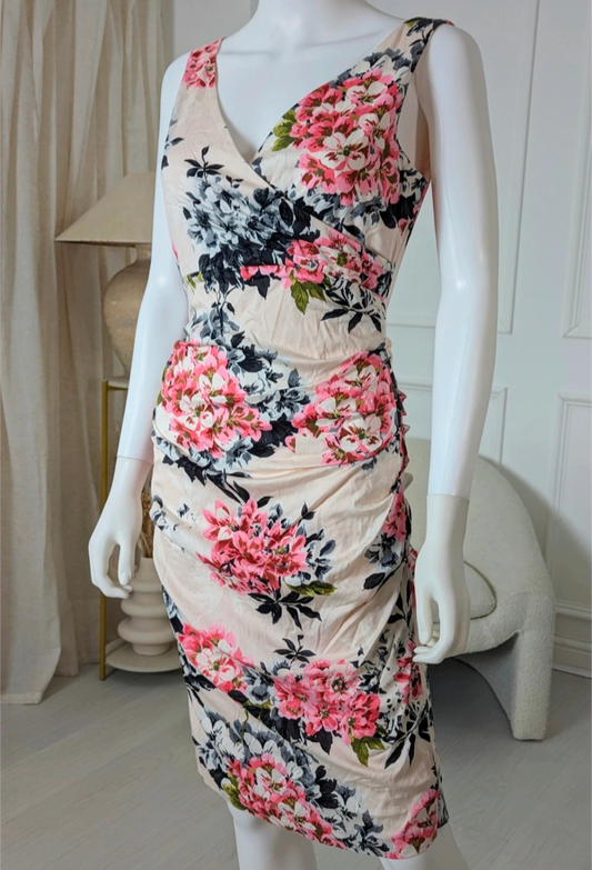 Phase Eight pink floral dress Size UK 10