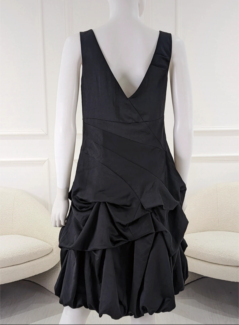 Monsoon voluminous stylish black Dress size UK 12