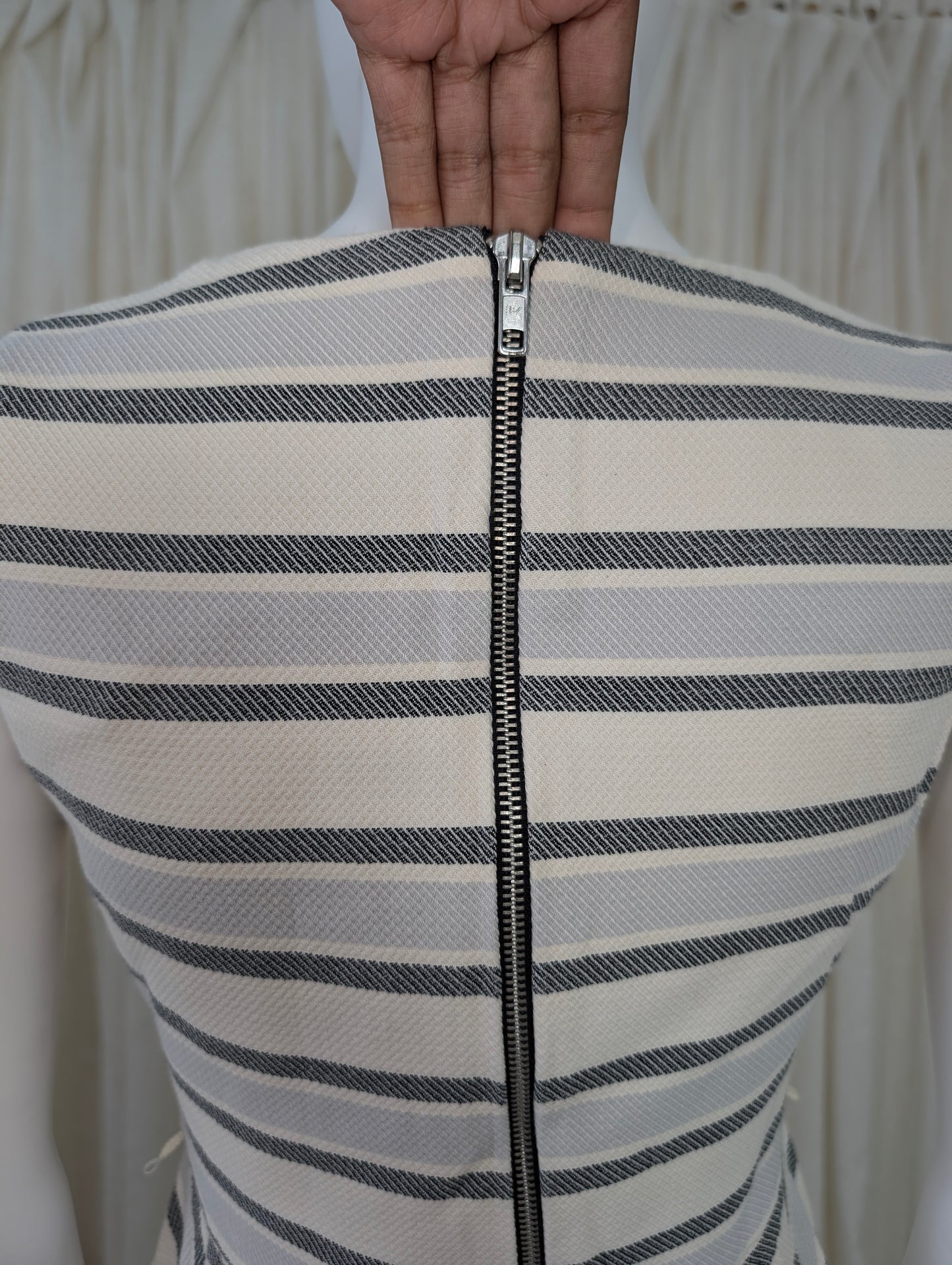 Phase Eight stripe formal dress size 10